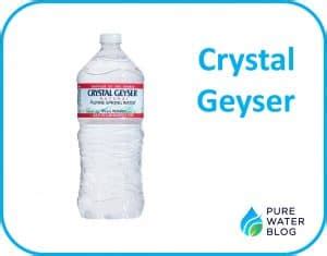 crystal geyser water quality chart